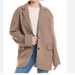 Free People Reggie Oversize Blazer Grandpacore Normcore Classic Preppy Academia